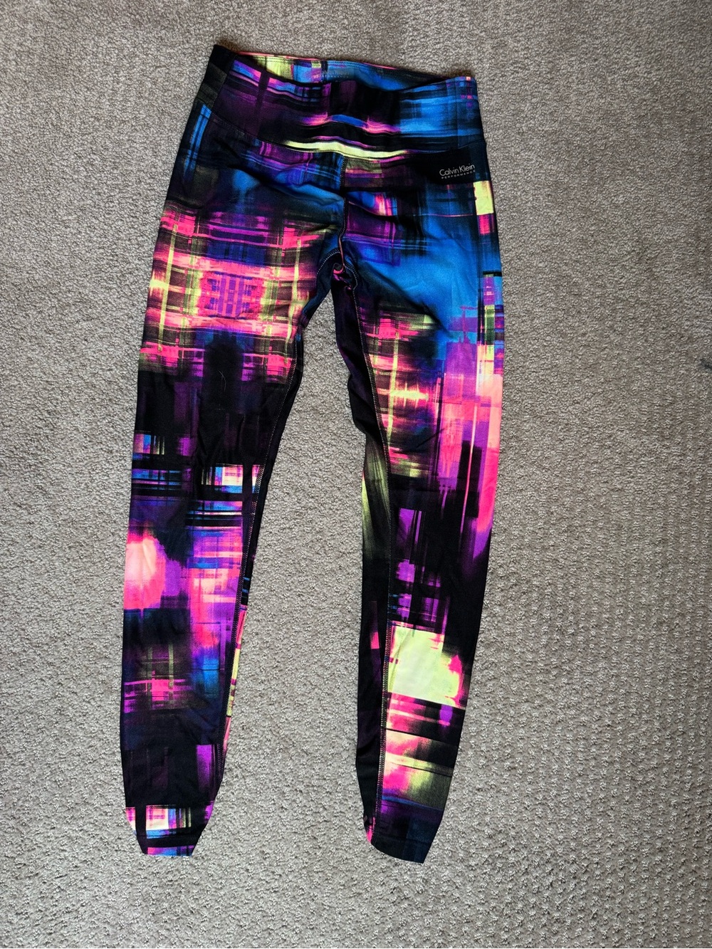 Calvin Klein Women’s Multicolor Neon Print Leggings